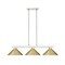 Z-Lite Cobalt 3 Light Billiard Light, Brushed Nickel & Satin Gold 152BN-MSG - alternate 2